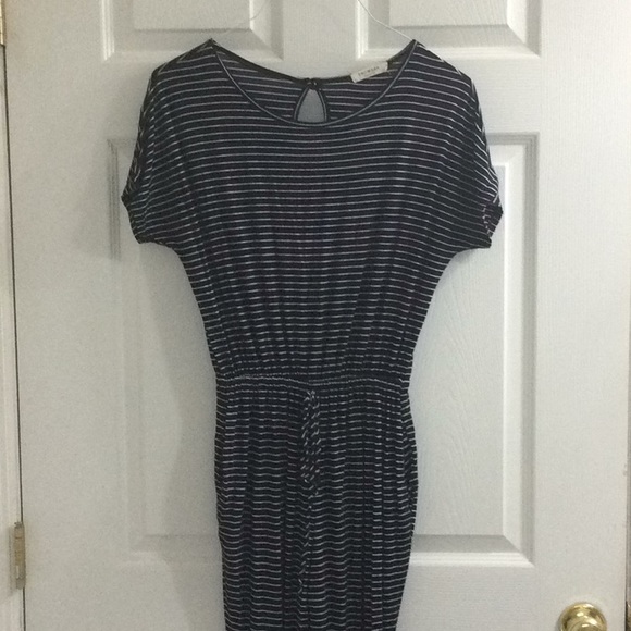Navy stripe jumpsuit - Picture 2 of 7